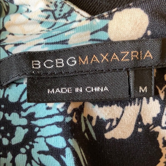 BCBG V Neck Flowered Dress - Picture 5 of 5